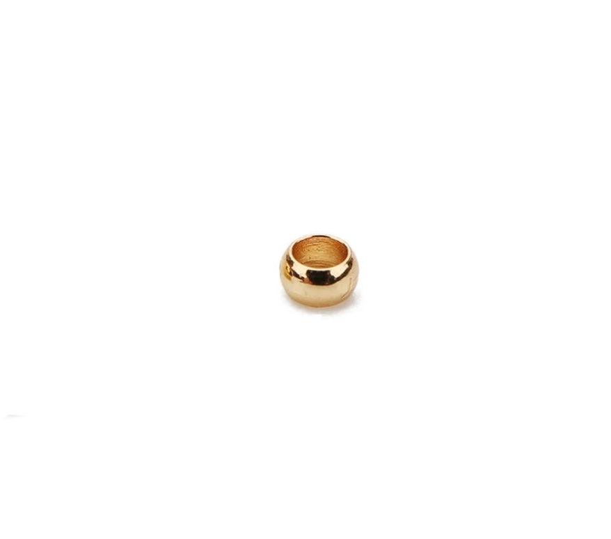 50 stuks Knijpkraal goud - 2mm