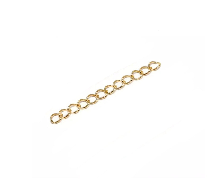 5 stuks Verlengketting Goud - 3,5mm