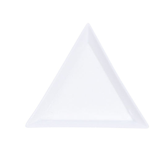 (per stuk) Kralenbakje Driehoek Wit