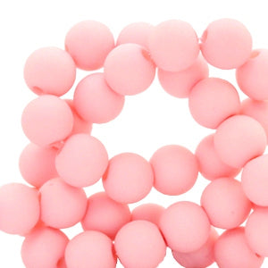 100 stuks acryl kralen zalm roze - 4mm