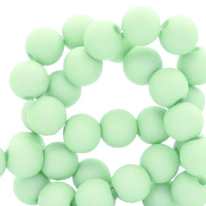 50 stuks acryl kralen groen - 6mm