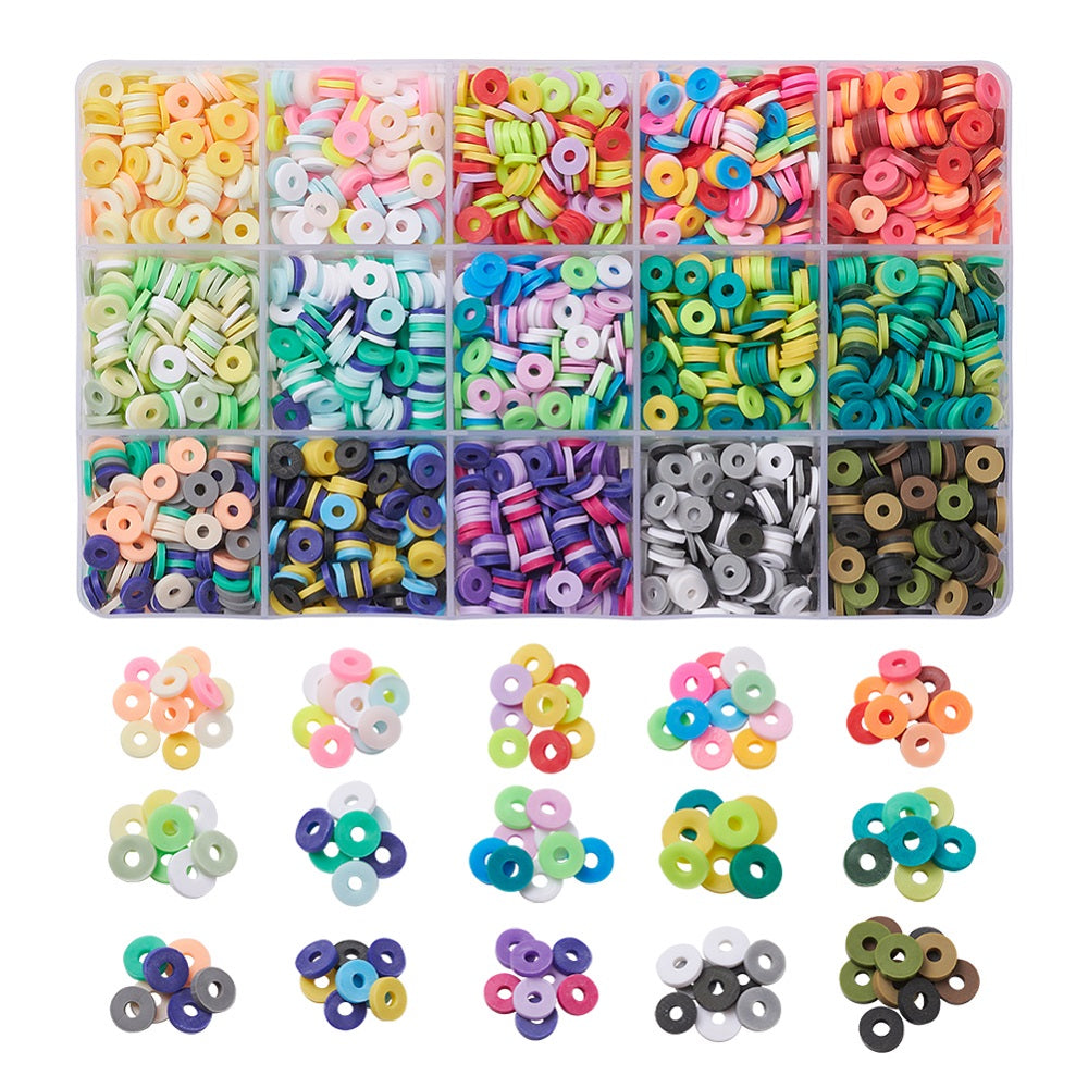 2400 stuks Polymeer Katsuki Mix Kralenbox - 6mm