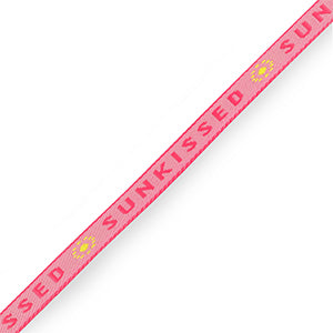 (per meter) "Sunkissed" lint Roze Geel - 10mm