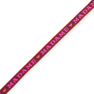 (per meter) BY31® "Madame" lint paars roze oranje - 10mm