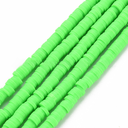 40cm Streng Katsuki polymeer kralen Groen - 4mm