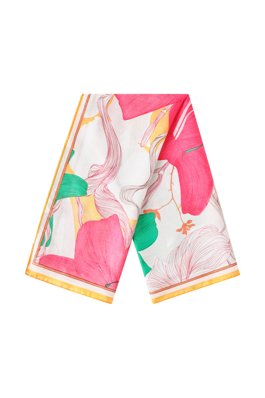 (per stuk) Bandana sjaal flower day - 70x70cm