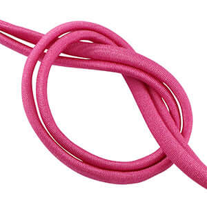 Roze elastisch Ibiza lint 5mm voor doe-het-zelf sieraden, perfect voor trendy armbanden en gepersonaliseerde bedels.