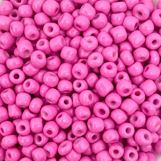 7gram Rocailles kraal bubble gum roze - 4mm
