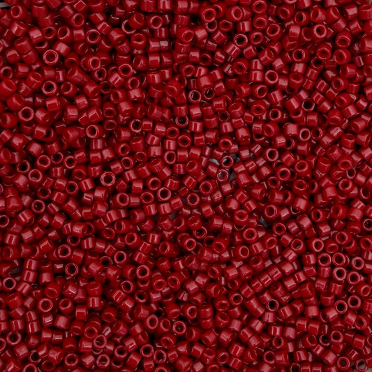 3gram Miyuki delica 11/0 Duracoat opaque dyed garnet red - 2354