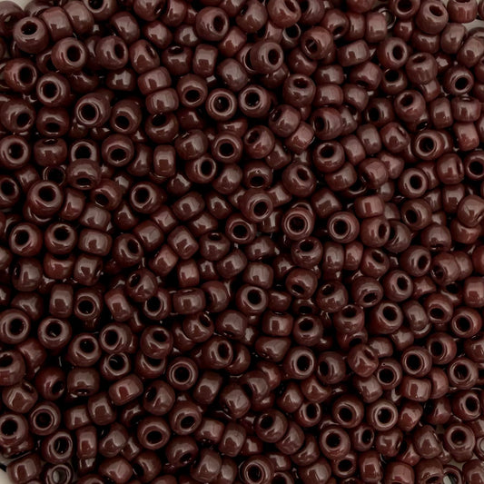 5gram Miyuki rocailles 8/0 (3mm) Opaque chocolate - 409