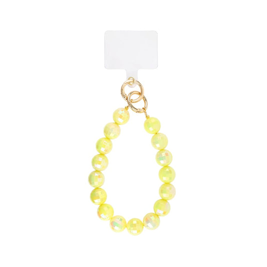 (per stuk) Telefoonkoord disco geel