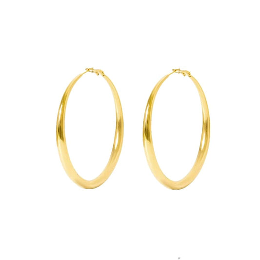 Big hoops oorbel goud
