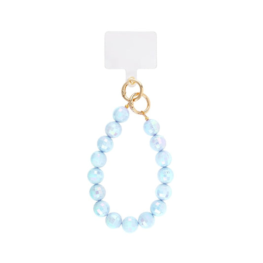 (per stuk) Telefoonkoord disco blauw