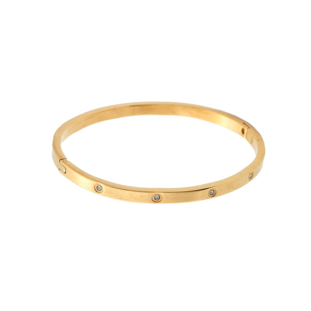 Sparkling bangle goud