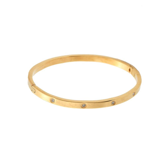 Sparkling bangle goud