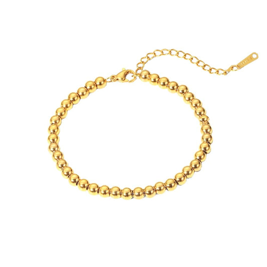 Armband met gouden kralen
