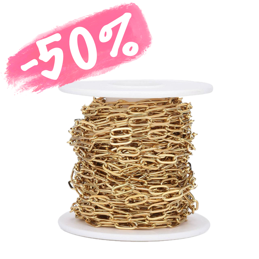 (per stuk) Acryl kraal ovaal beige - 19x15mm