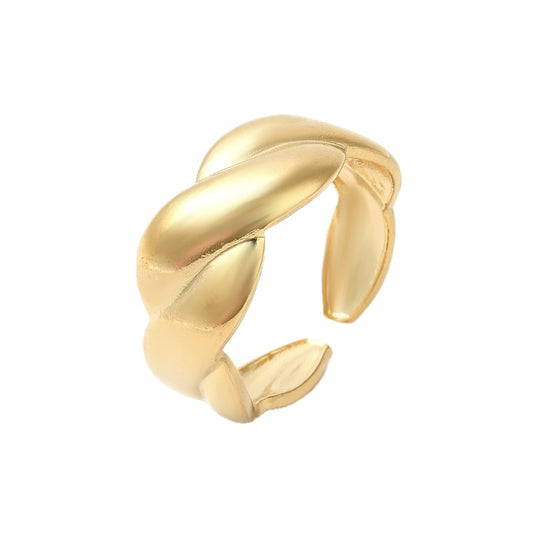 Big twisted ring goud