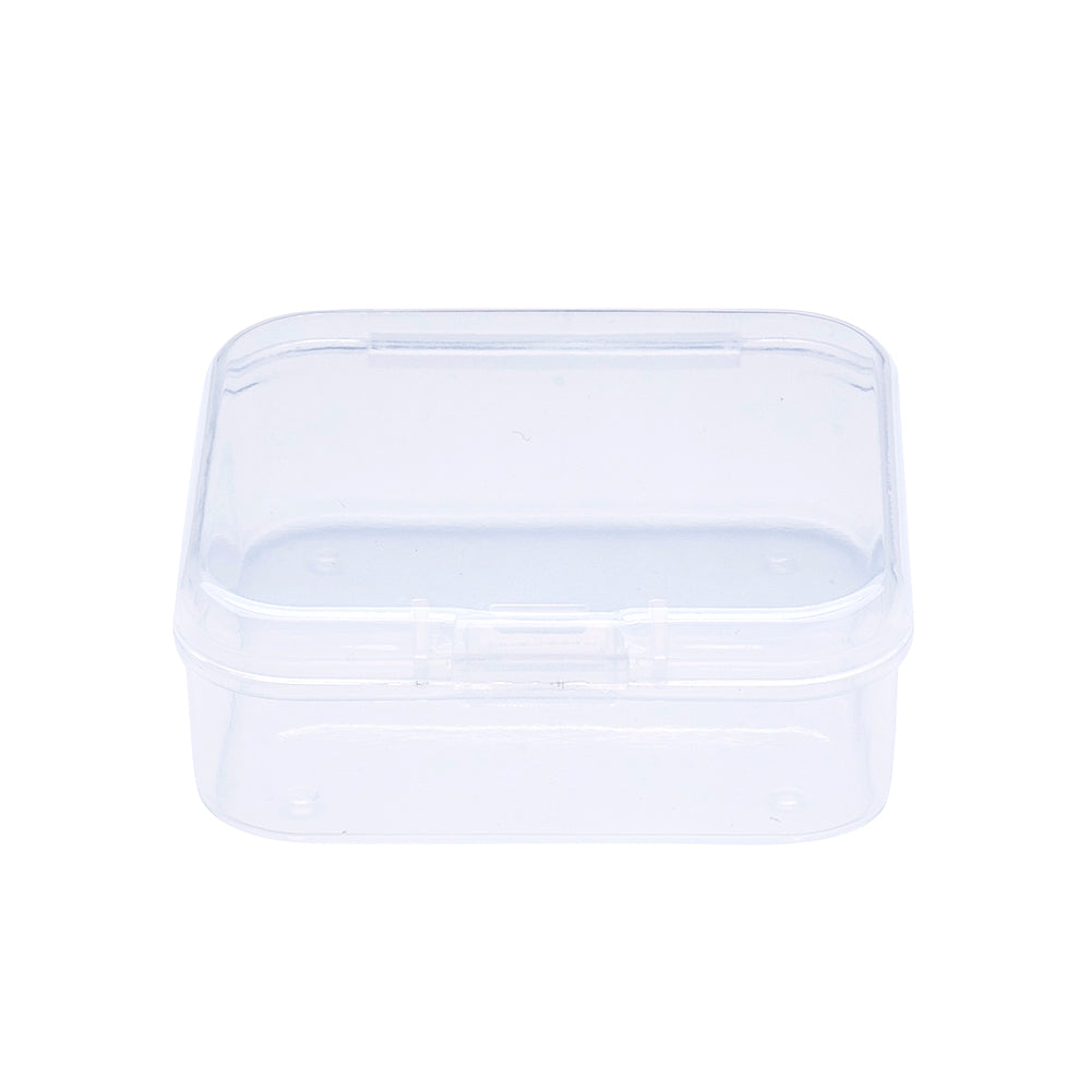 (per stuk) Opbergdoosje transparant - 5,4x5,3x2cm