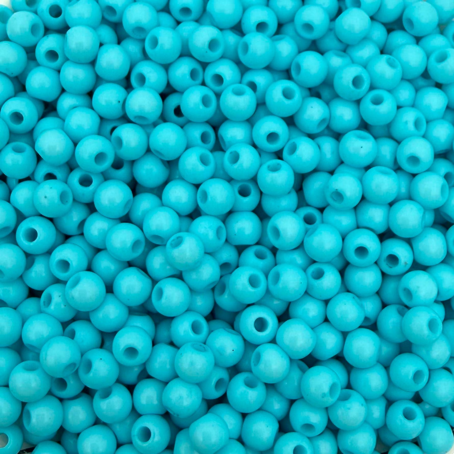 100 stuks acryl kralen shiny blauw - 4mm