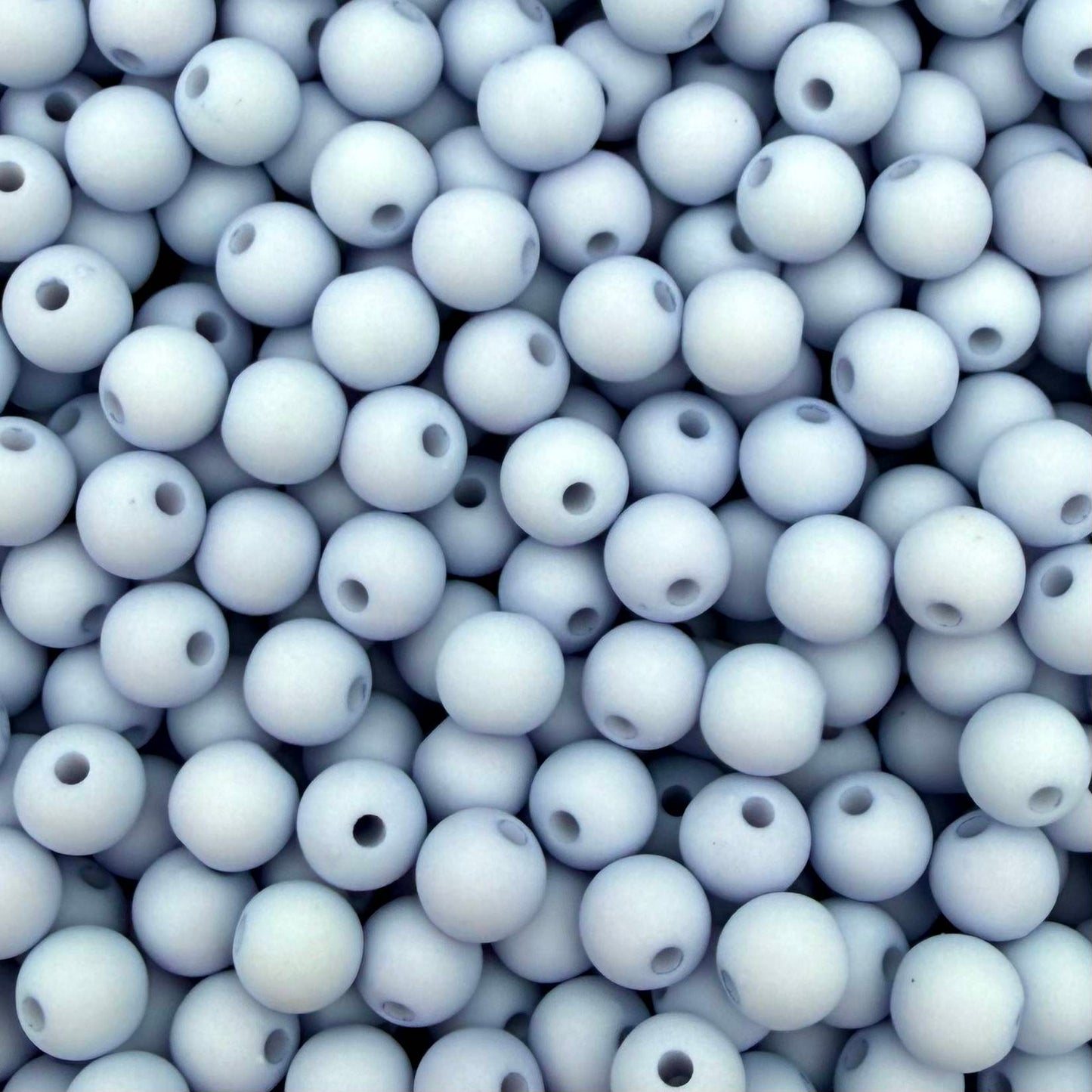 50 stuks acryl kralen mat groenblauw - 6mm