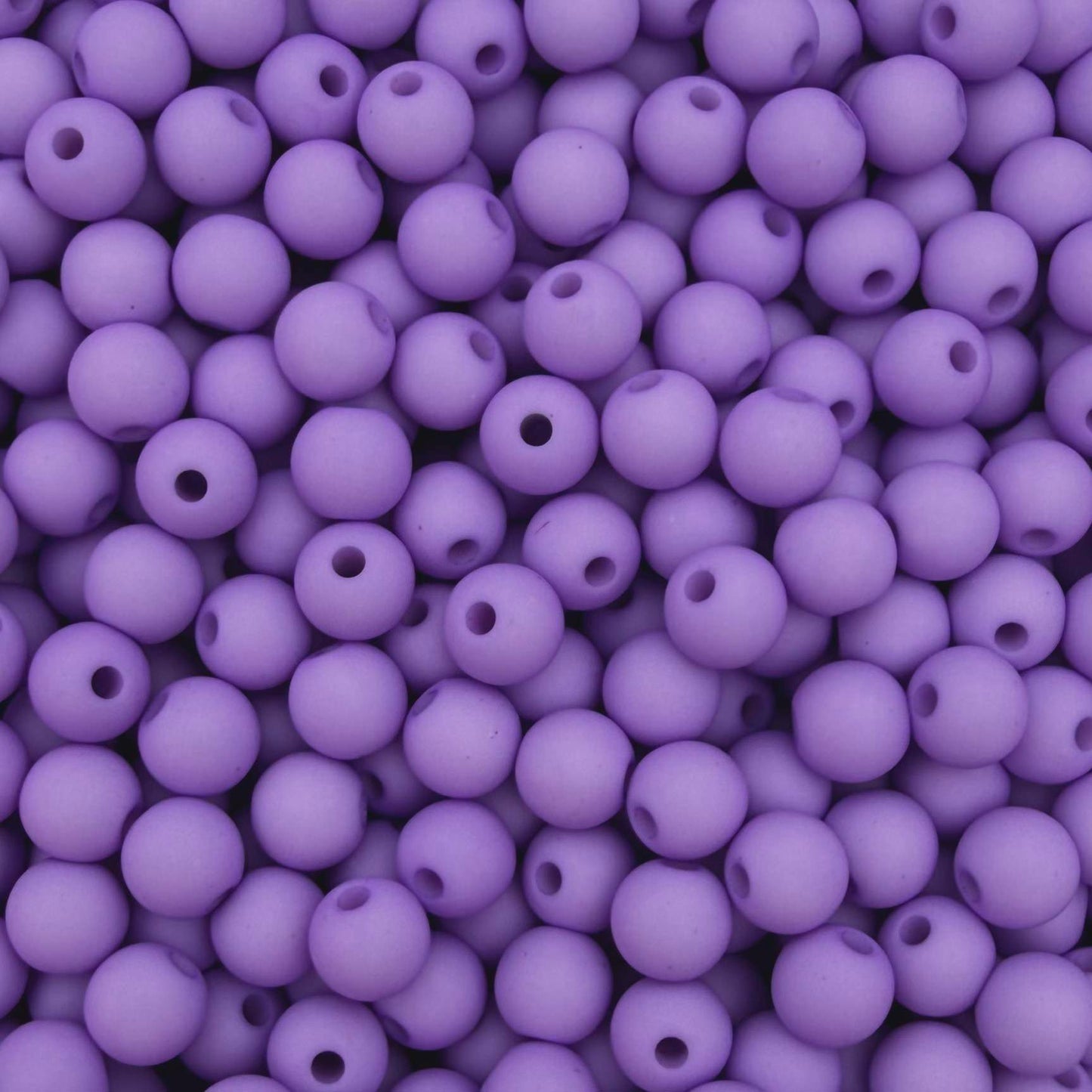 50 stuks acryl kralen mat paars - 6mm