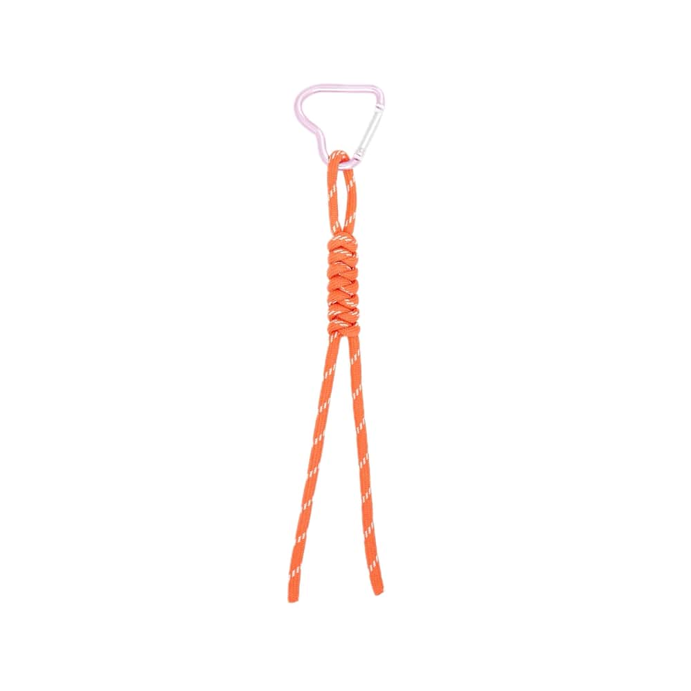 (per stuk) Bag charm en sleutelhanger enkel lint oranje - 20x4,5cm