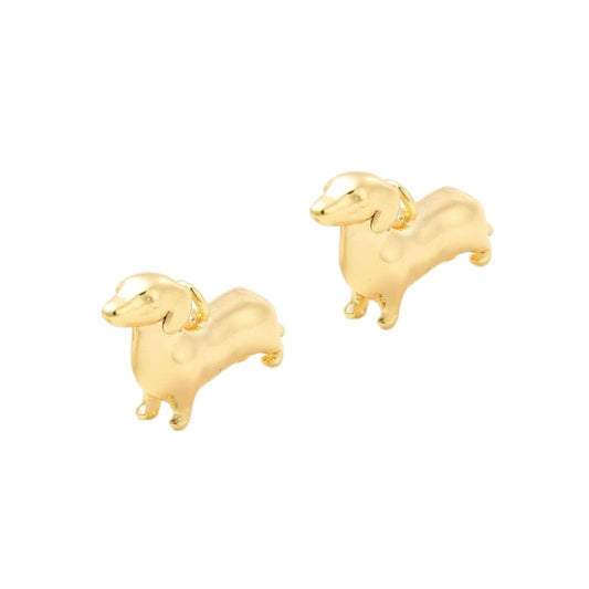 (per stuk) Hond bedel goud - 10x16mm
