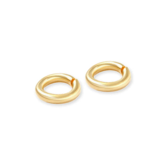 10 stuks Roestvrij stalen (RVS) buigringen goud - 4x0,7mm