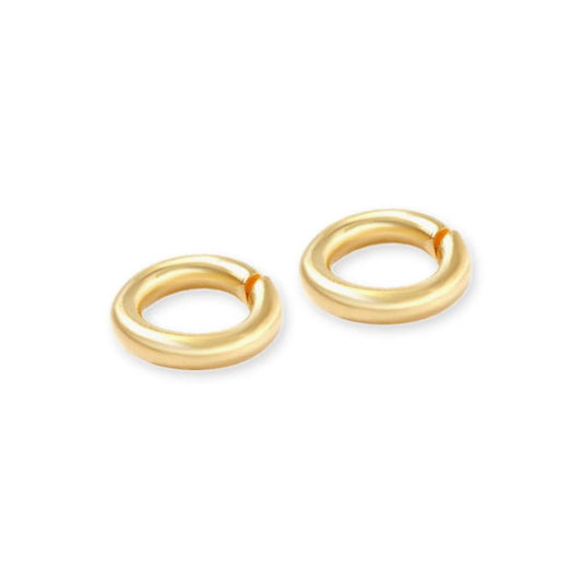 10 stuks Roestvrij stalen (RVS) buigringen goud - 5x0,8mm