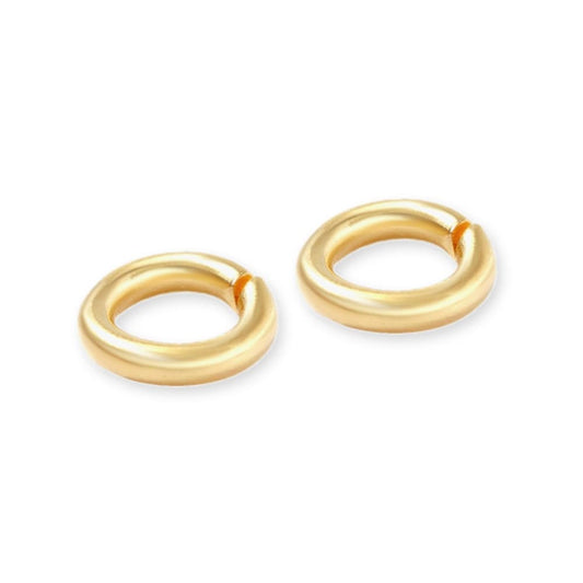 10 stuks Roestvrij stalen (RVS) buigringen goud - 8x1mm