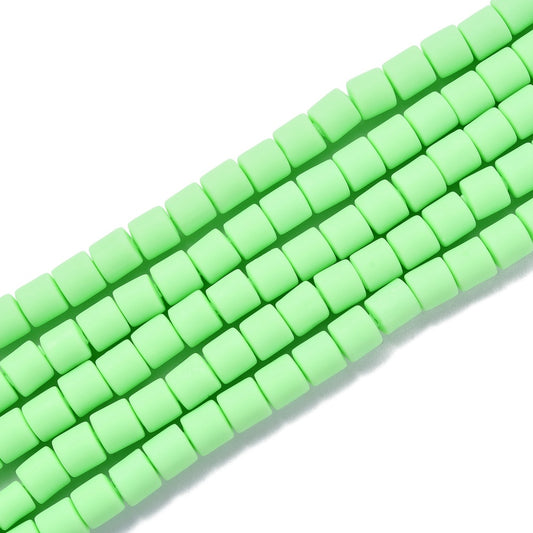 10 stuks Polymeer kralen groen - 6mm