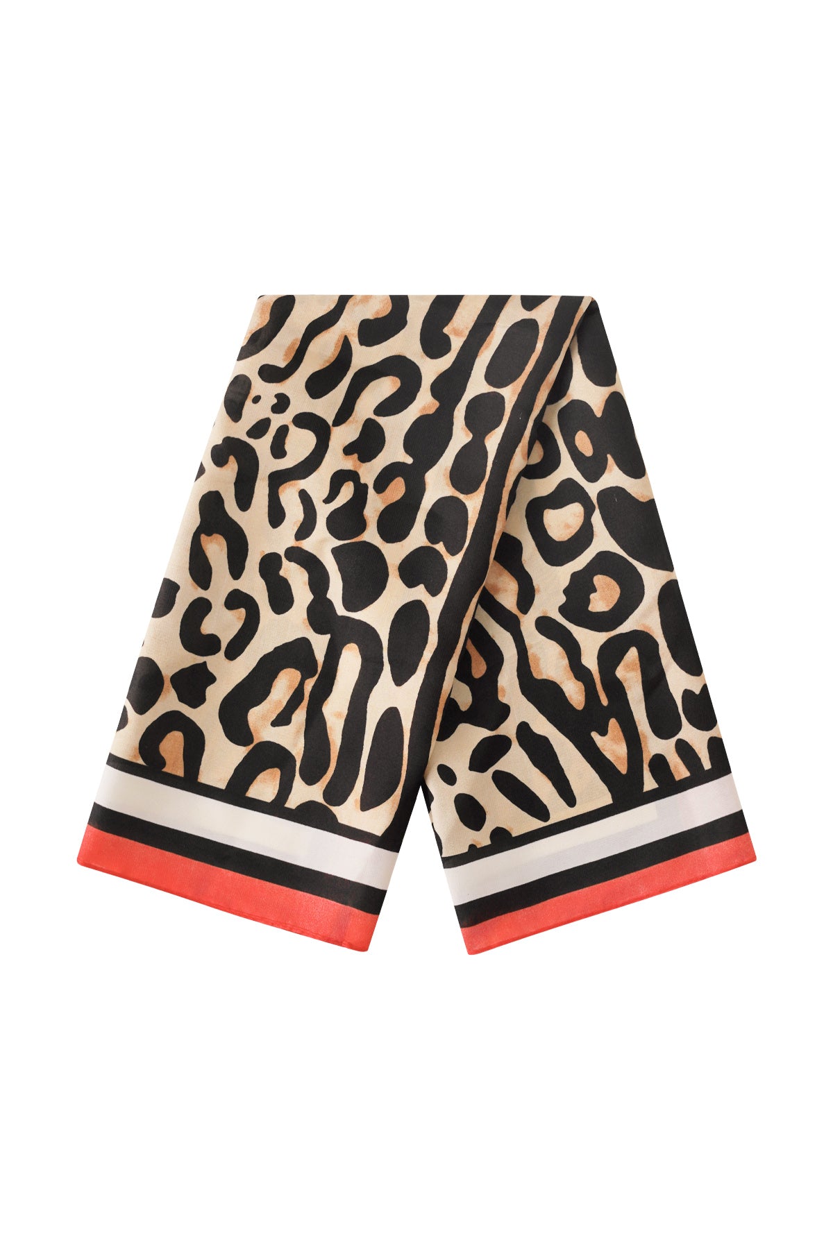 (per stuk) Bandana sjaal classy leopard - 70x70cm