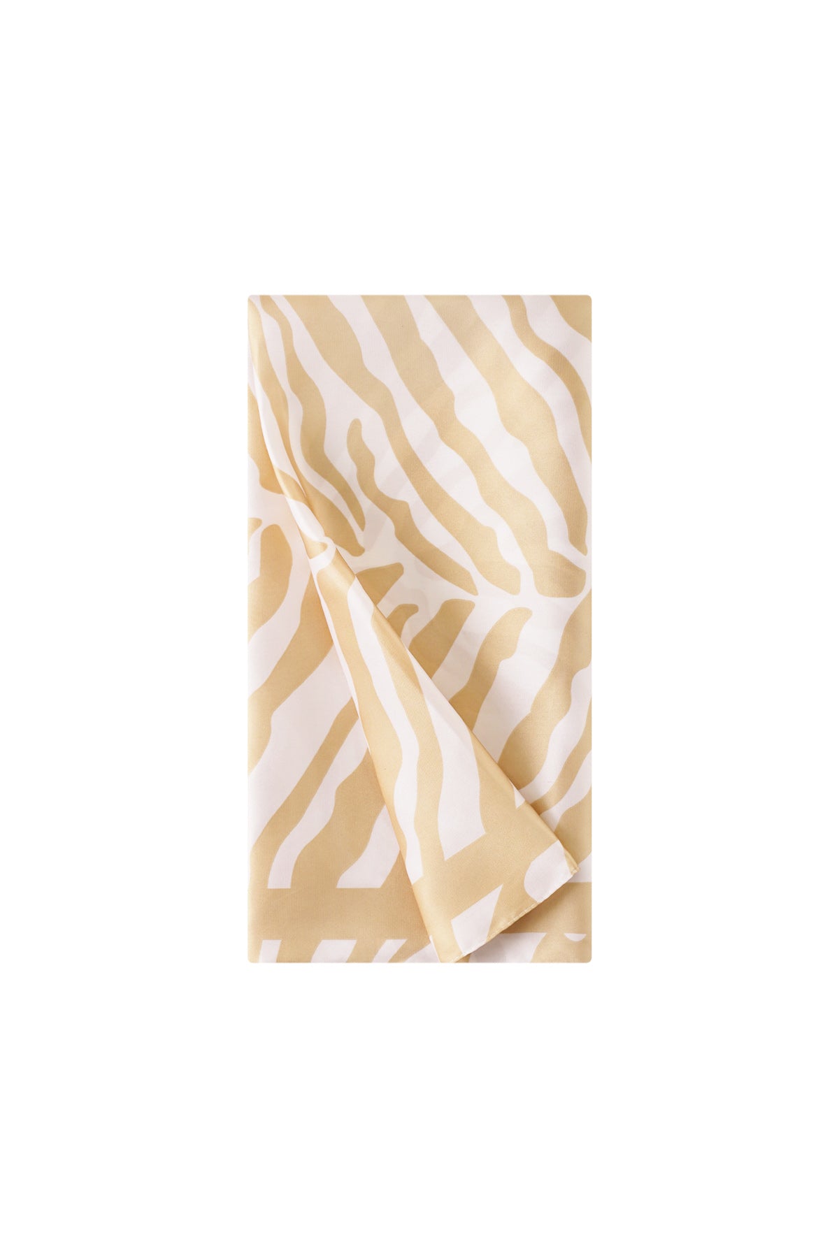 (per stuk) Bandana sjaal zebra beige - 70x70cm