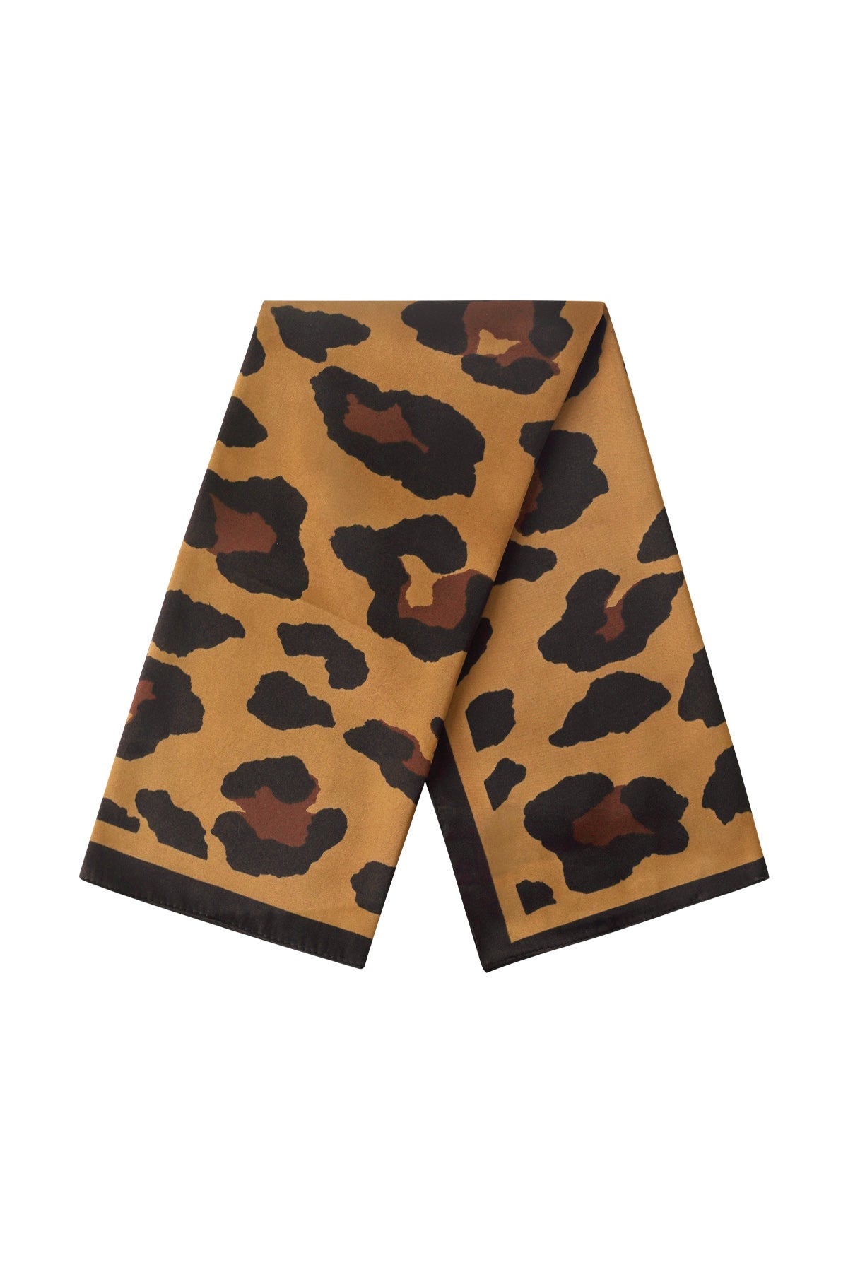(per stuk) Bandana sjaal leopard bruin - 70x70cm