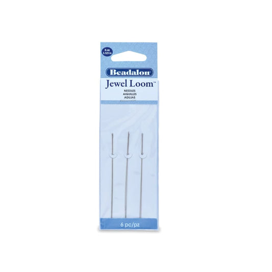 6 stuks Beadalon Jewel Loom rijgnaalden - 8cm