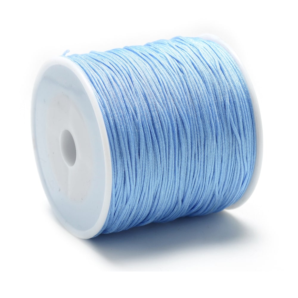 5 meter rol Macramé draad blauw - 0,8mm