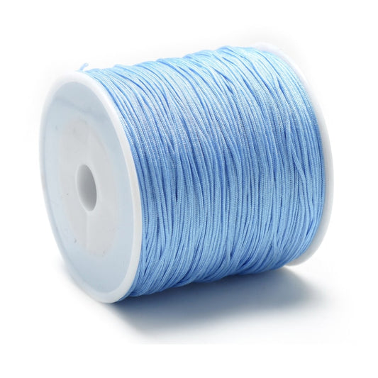 5 meter rol Macramé draad blauw - 0,8mm
