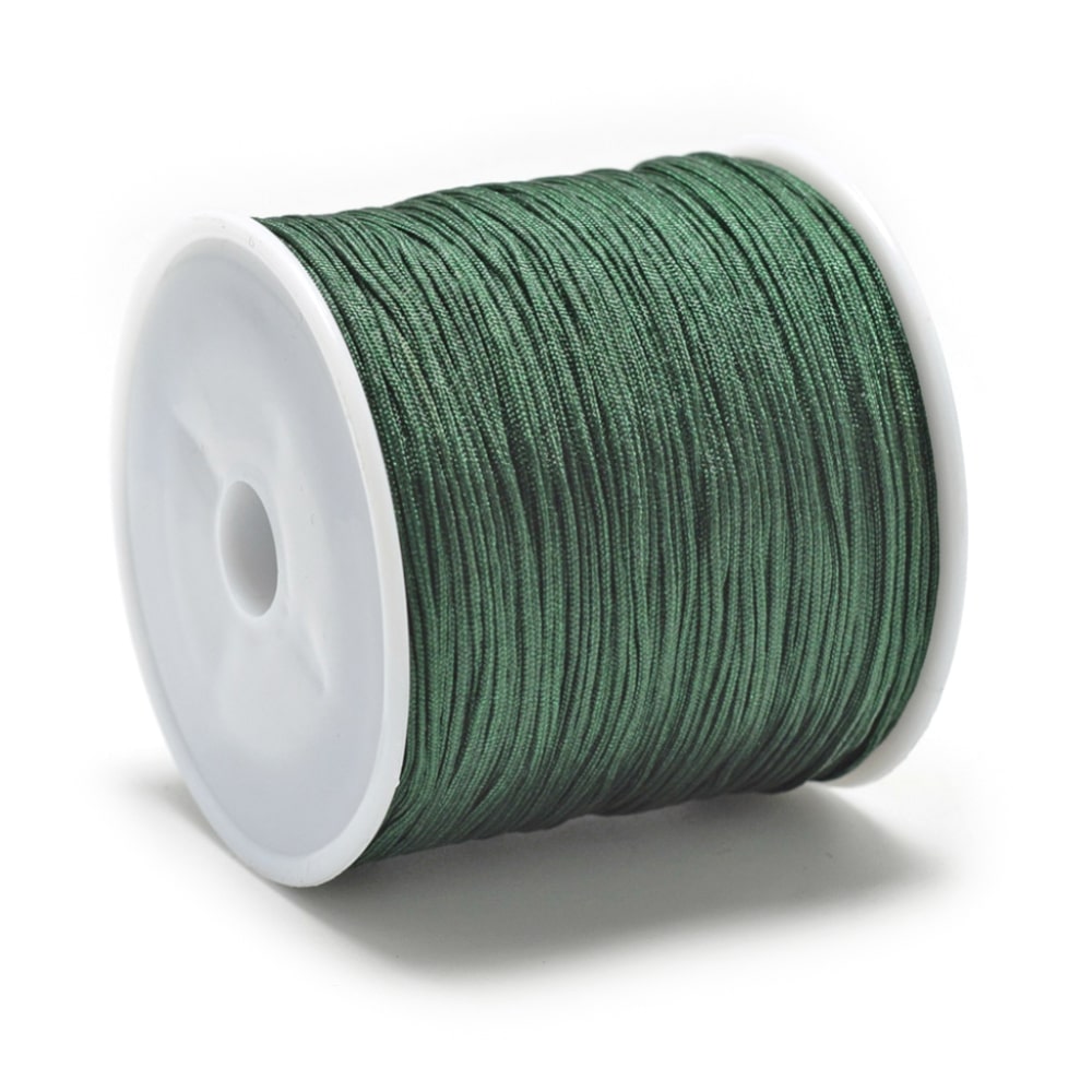 5 meter rol Macramé draad donker groen - 0,8mm