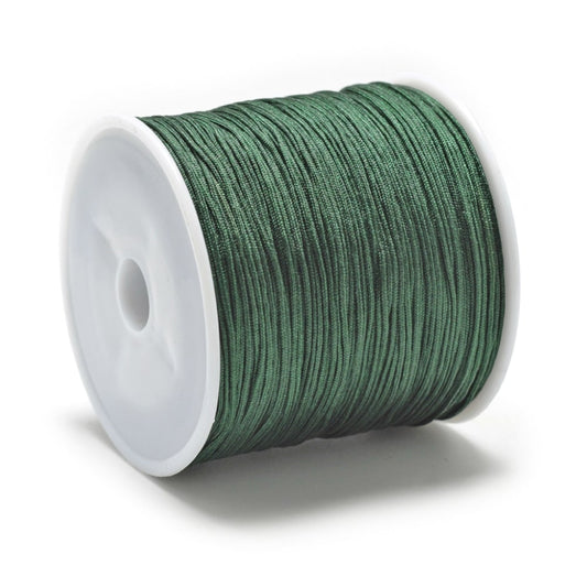 5 meter rol Macramé draad donker groen - 0,8mm