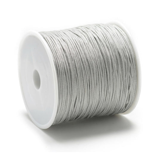 5 meter rol Macramé draad grijs - 0,8mm