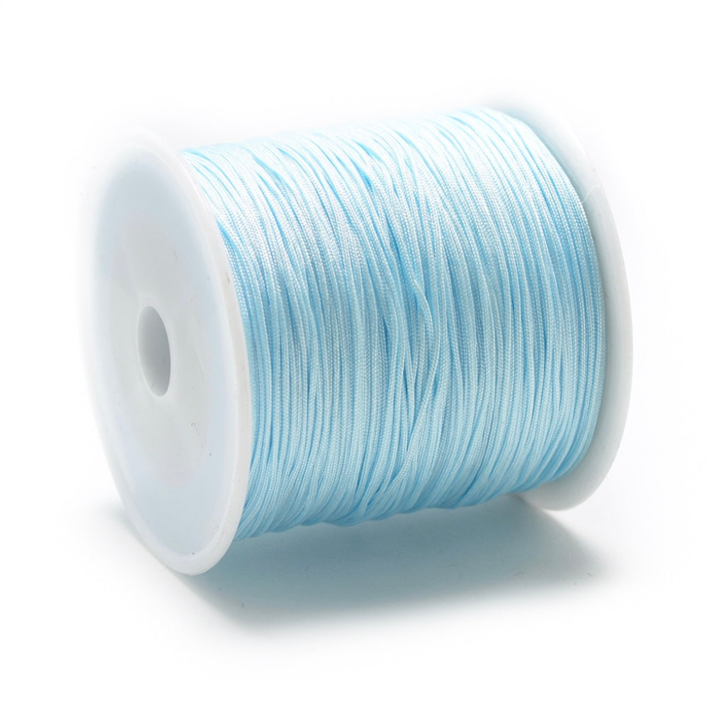 5 meter rol Macramé draad licht blauw - 0,8mm
