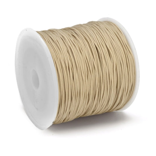 5 meter rol Macramé draad licht bruin - 0,8mm