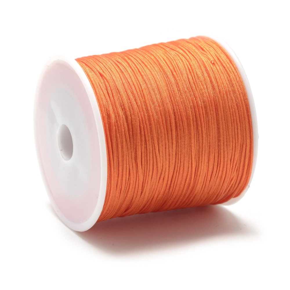5 meter rol Macramé draad oranje - 0,8mm