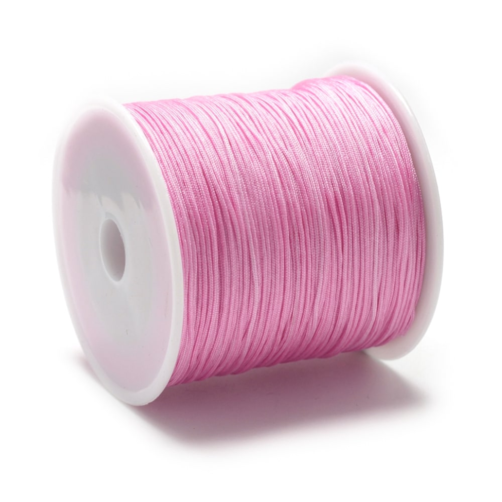 5 meter rol Macramé draad roze - 0,8mm