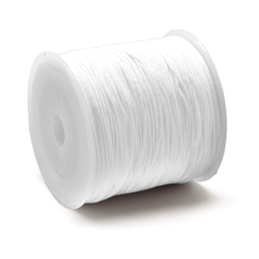 5 meter rol Macramé draad wit - 0,8mm