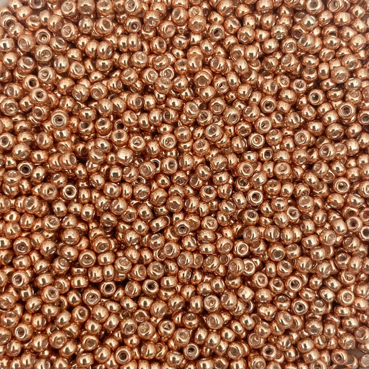 5gram Miyuki rocailles 11/0 (2mm) Galvanized apricot gold - 1072L