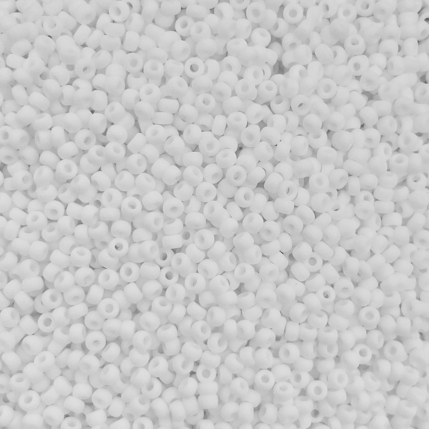 5gram Miyuki rocailles 11/0 (2mm) Opaque matte white - 402F