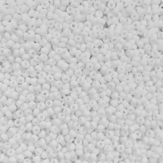 5gram Miyuki rocailles 11/0 (2mm) Opaque matte white - 402F
