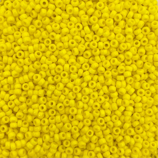 5gram Miyuki rocailles 8/0 (3mm) Opaque yellow - 404